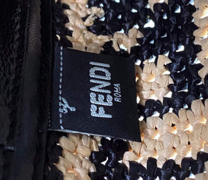 Fendi 8BZ047 Shoulder Fendi FF Raffia Guitar 8301 Bag - Default Title - View 8