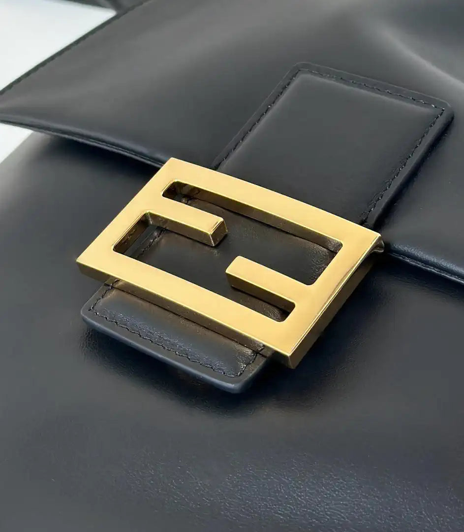 Fendi 8BZ057 Backpack Black leather backpack