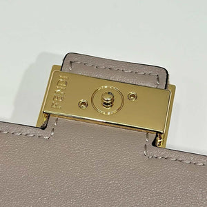 Fendi 8M0498 Wallet On Chain Baguette Gray denim-effect FF jacquard wallet - Default Title - View 8