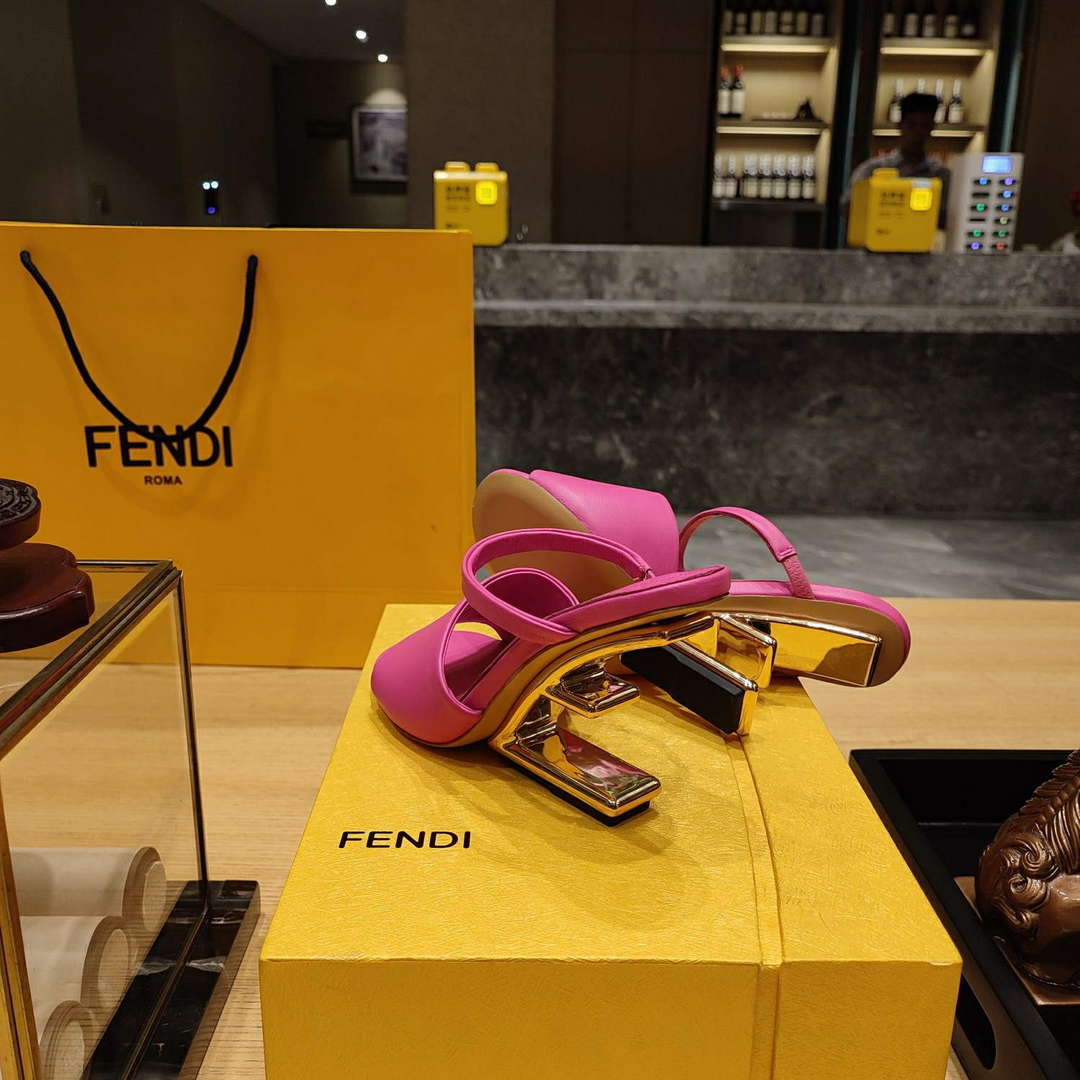 Fendi 8R8212 Women's High-heeled Sandals F88358