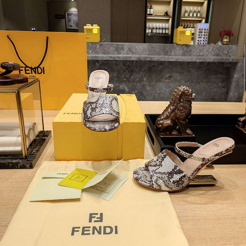 Fendi 8R8212 Women's High-heeled Sandals F88366