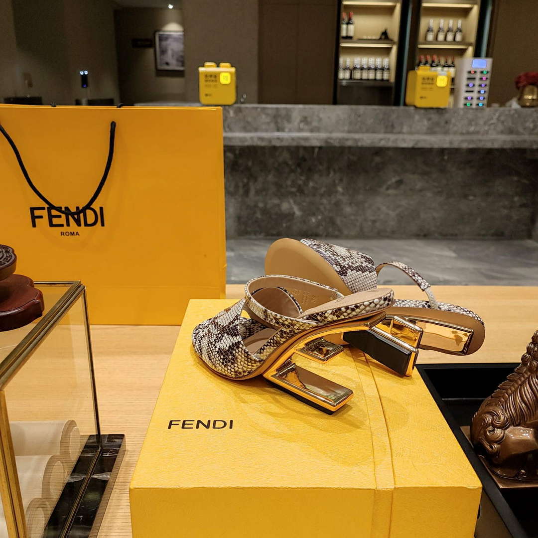 Fendi 8R8212 Women's High-heeled Sandals F88366