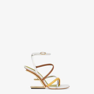 Fendi 8X8274 First White nappa leather 95 mm high-heeled sandals - 35 - View 1
