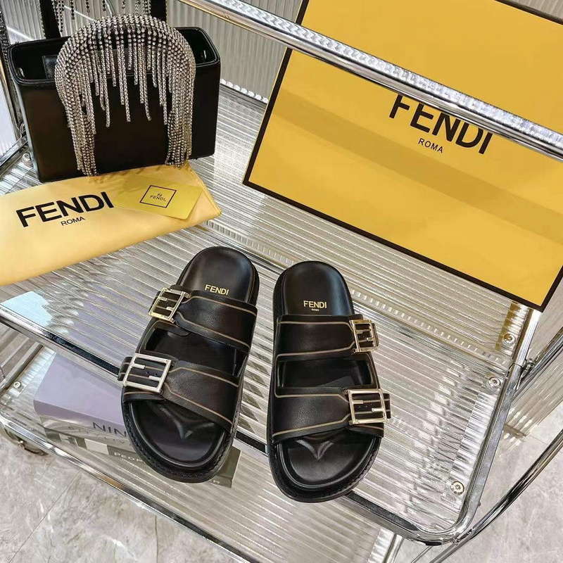 Fendi 8X8326 Women's Men's Feel Slides F88350