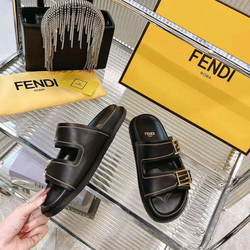 Fendi 8X8326 Women's Men's Feel Slides F88350
