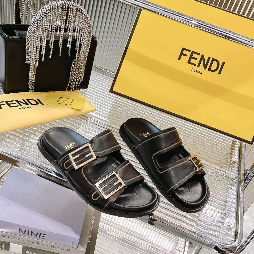 Fendi 8X8326 Women's Men's Feel Slides F88350