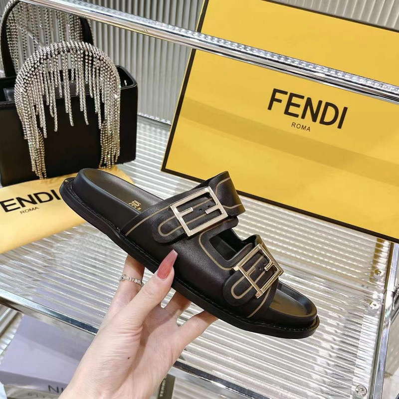 Fendi 8X8326 Women's Men's Feel Slides F88350