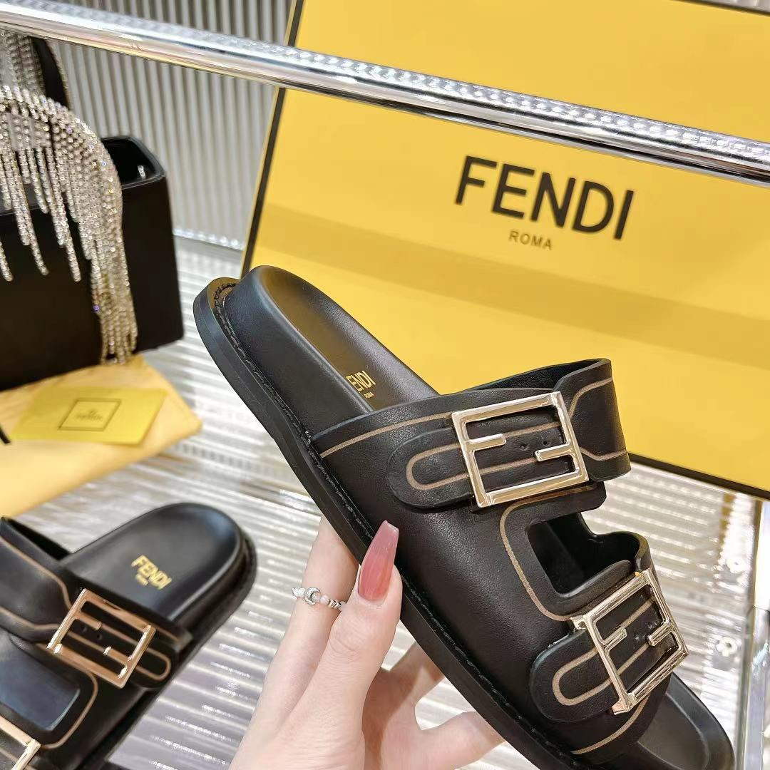 Fendi 8X8326 Women's Men's Feel Slides F88350