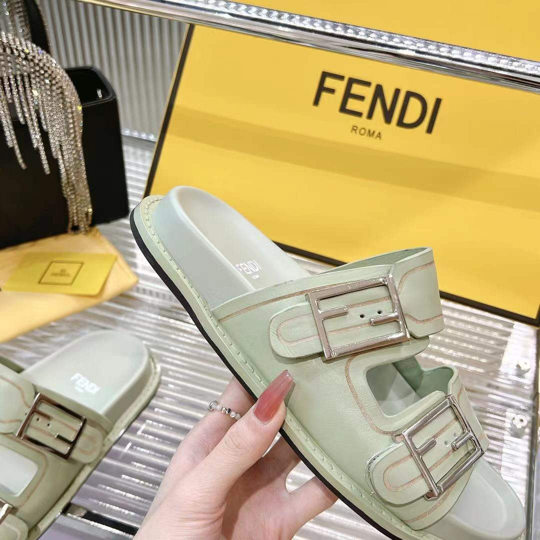 Fendi 8X8326 Women's Men's Feel Slides F88354