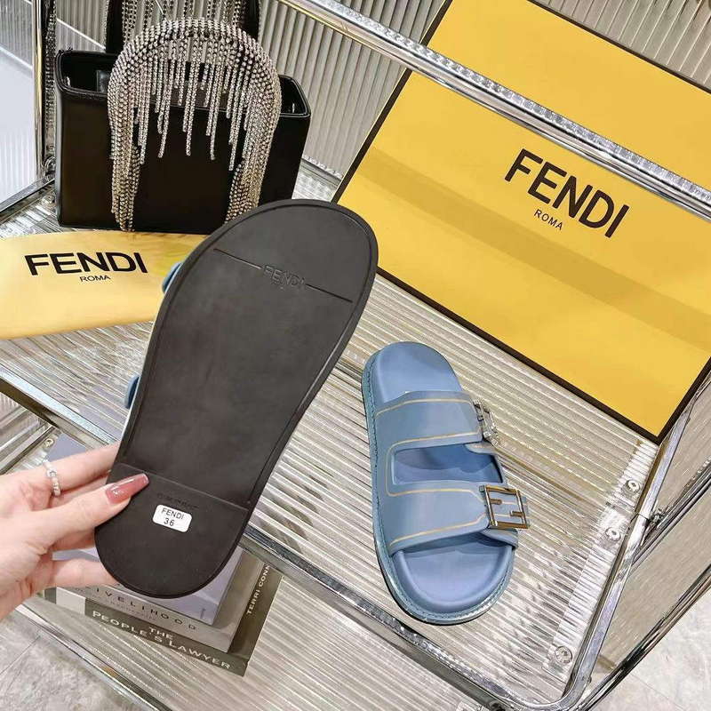 Fendi 8X8326 Women's Men's Feel Slides F88355
