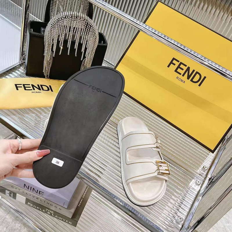 Fendi 8X8326 Women's Men's Feel Slides F88356
