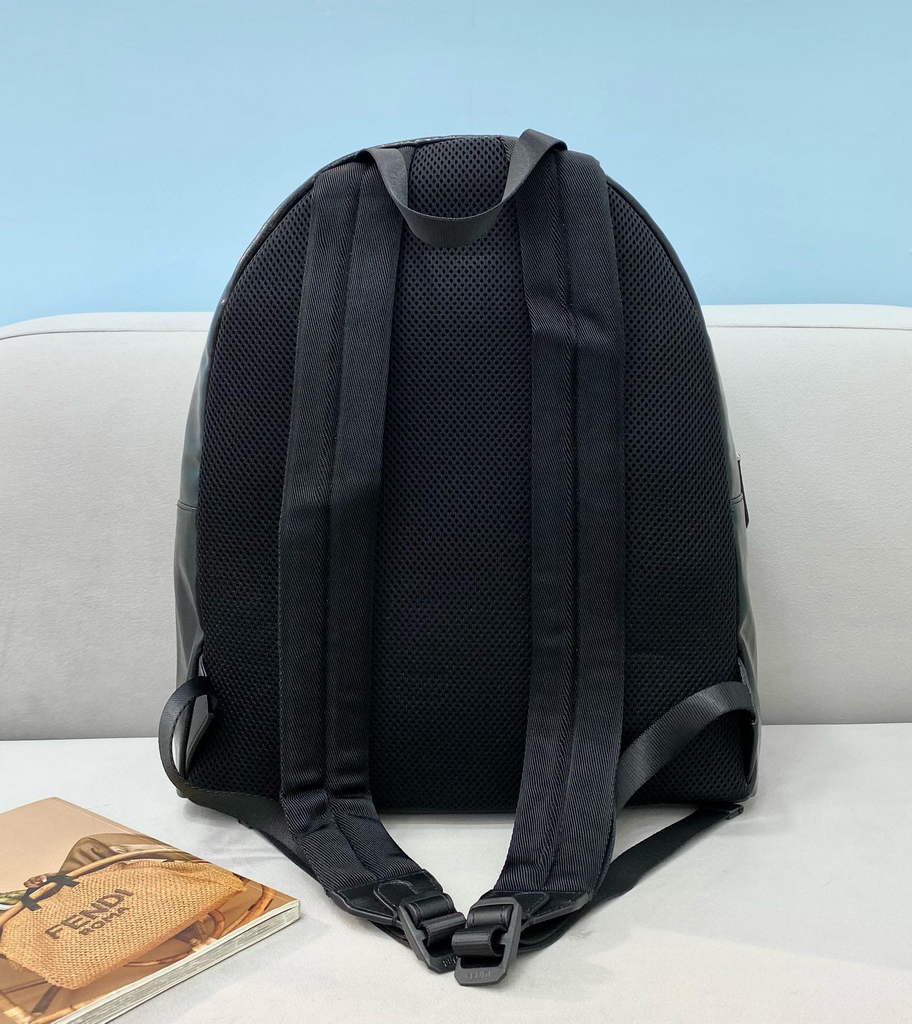 Fendi Backpack Waterproof nylon 2363 FF Black - Default Title - View 2