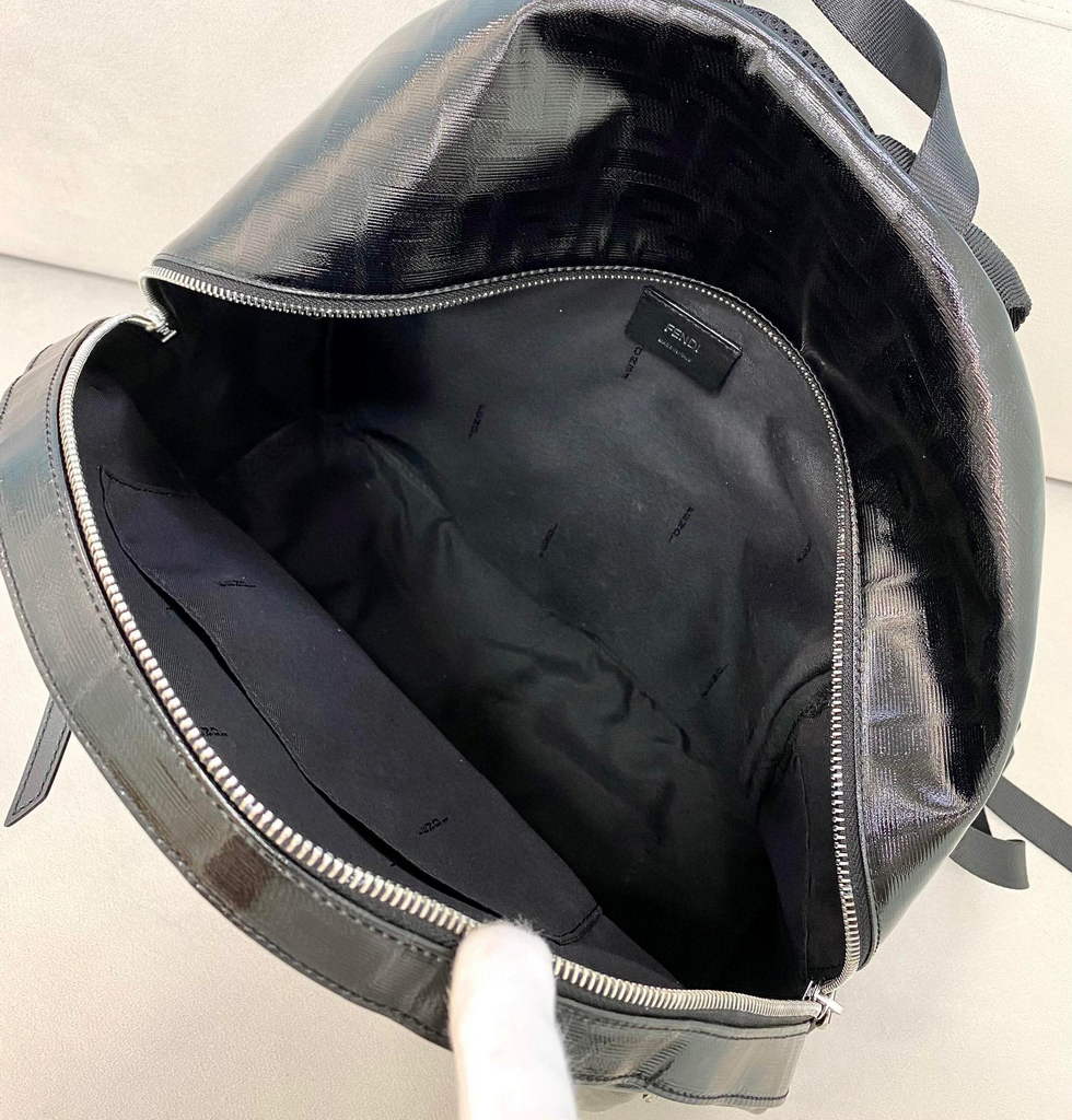 Fendi Backpack Waterproof nylon 2363 FF Black