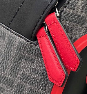 Fendi Backpack Large 2380 FF Black with Red - Default Title - View 5