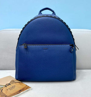 Fendi Backpack Calfskin Leather 2263 Blue - Default Title - View 1