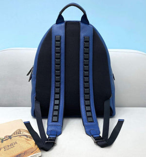 Fendi Backpack Calfskin Leather 2263 Blue - Default Title - View 2