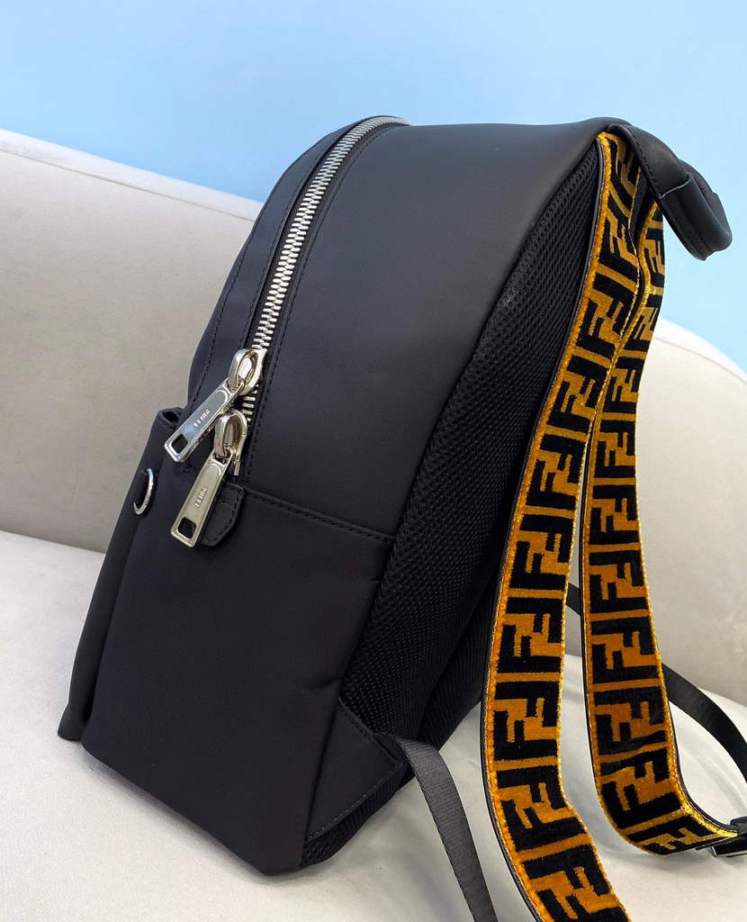 Fendi Backpack Waterproof nylon 2250 Black - Default Title - View 3