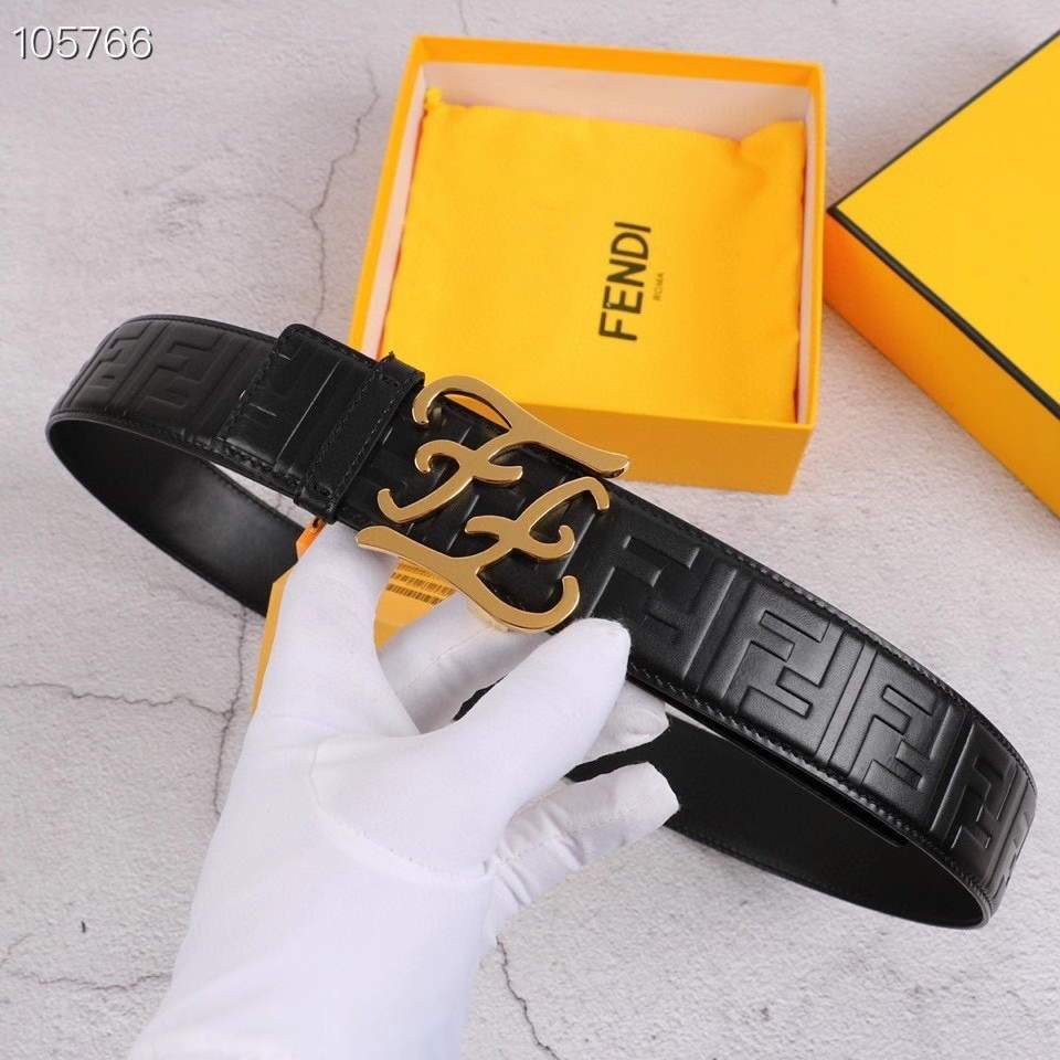 Fendi Belts Designer FF Buckle Leisure Belt Wide 3.8CM AA0487 - luxibagsmall