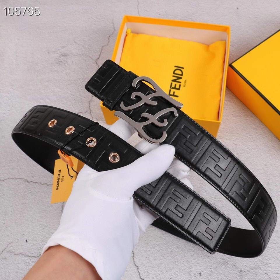Fendi Belts Designer FF Buckle Leisure Belt Wide 3.8CM AA0487 - luxibagsmall