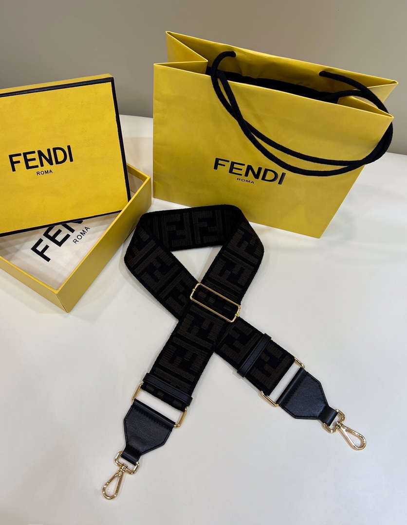Fendi F10052 Handbag Shoulder Strap FF Logo 907