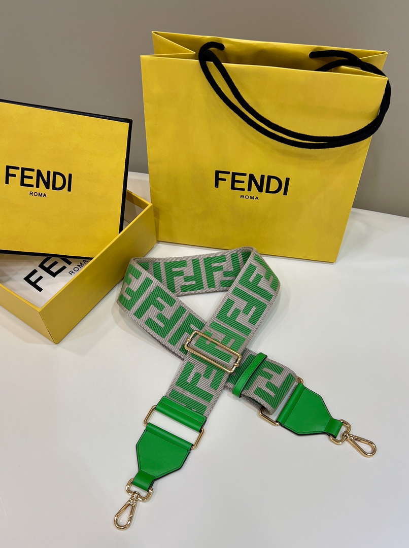 Fendi F10053 Handbag Shoulder Strap FF Logo 907