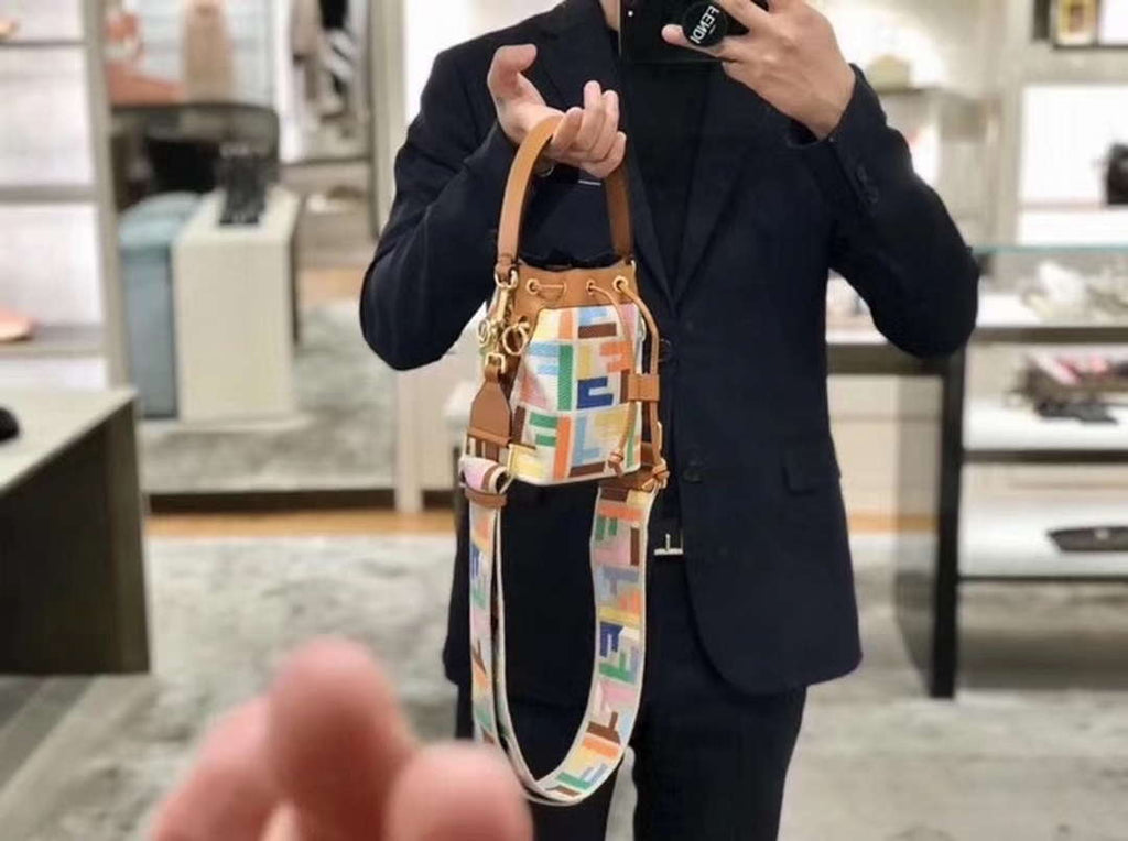Fendi F10054 Handbag Shoulder Strap FF Logo 907