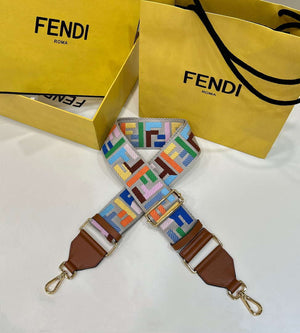 Fendi F10055 Handbag Shoulder Strap FF Logo 907 - Default Title - View 1