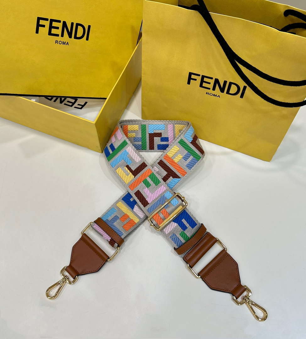 Fendi F10055 Handbag Shoulder Strap FF Logo 907