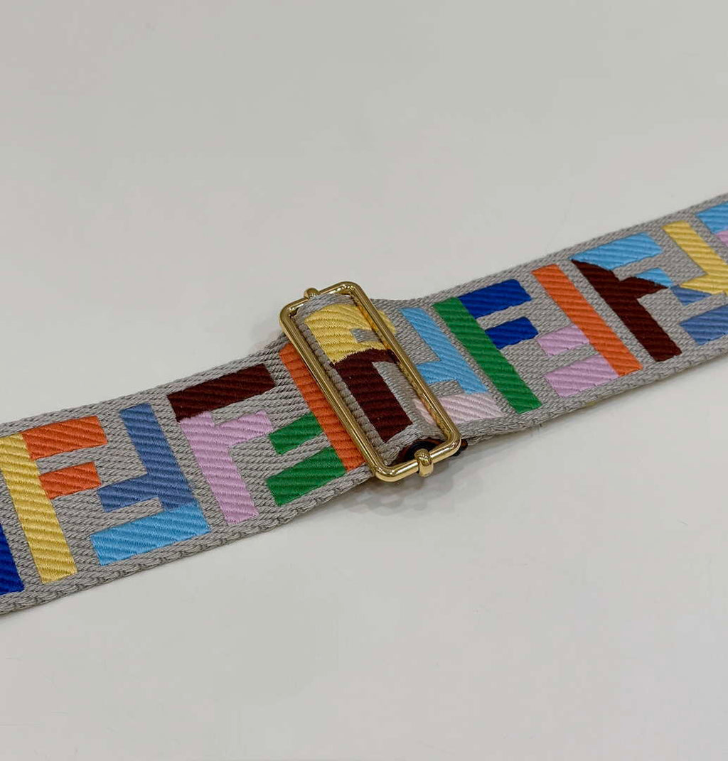 Fendi F10055 Handbag Shoulder Strap FF Logo 907