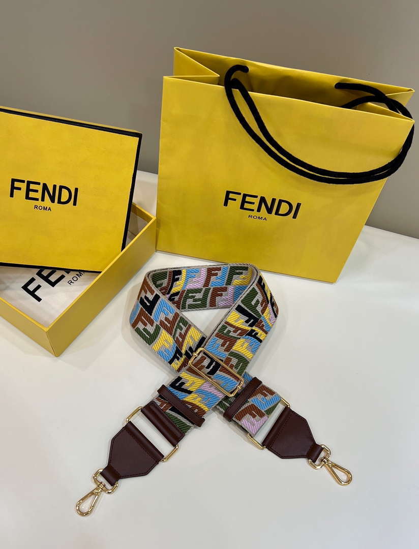 Fendi F10055 Handbag Shoulder Strap FF Logo 907
