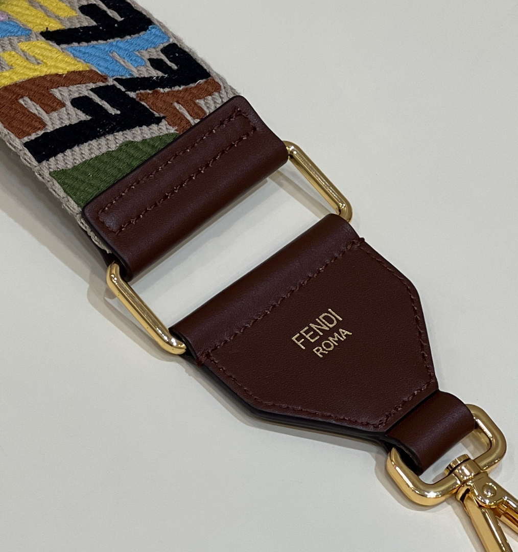 Fendi F10056 Handbag Shoulder Strap FF Logo 907