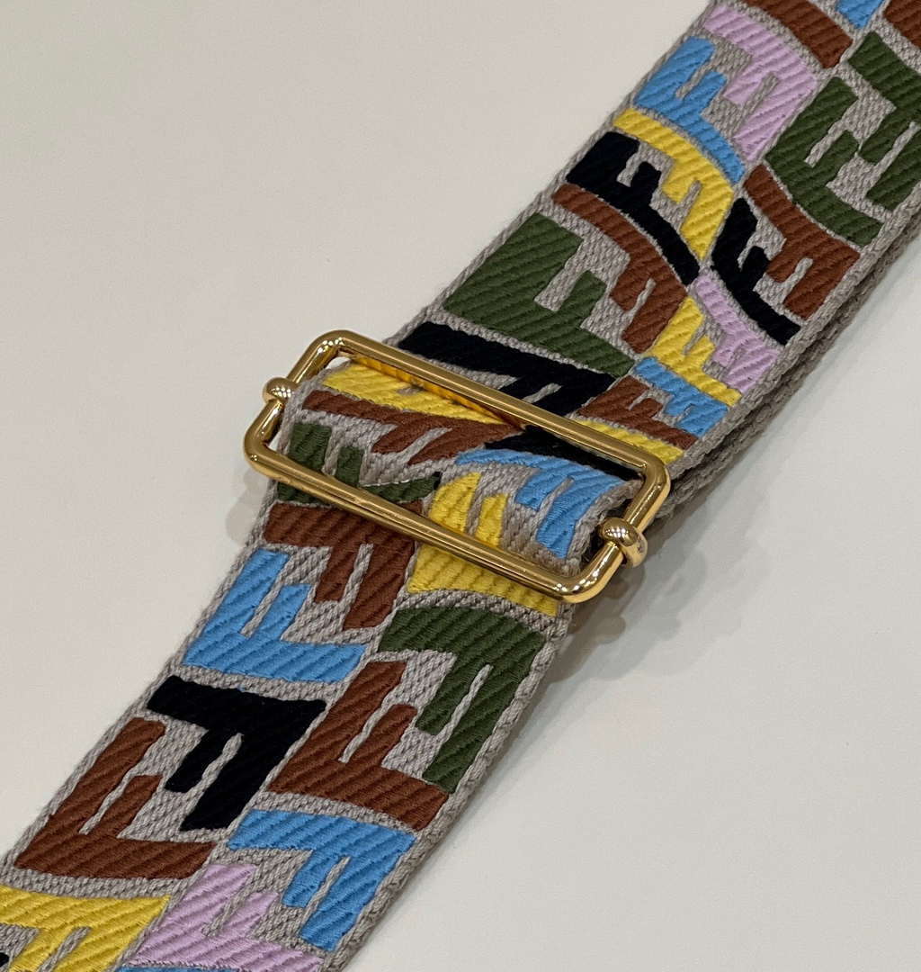 Fendi F10056 Handbag Shoulder Strap FF Logo 907