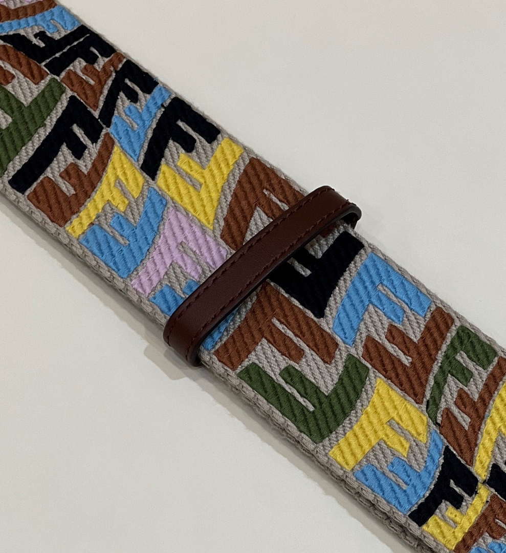 Fendi F10056 Handbag Shoulder Strap FF Logo 907 - Default Title - View 7