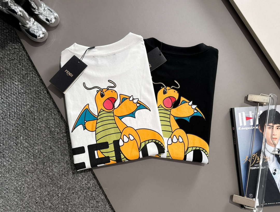 Fendi Fashion Short-sleeved T-shirt for Men and Women F77203