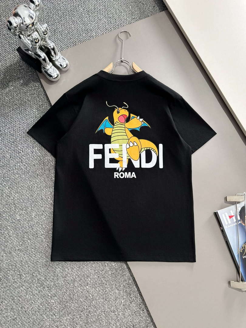 Fendi Fashion Short-sleeved T-shirt for Men and Women F77204