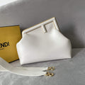 Fendi FIRST 8BP127 Medium Bag White Leather - Default Title - View 1
