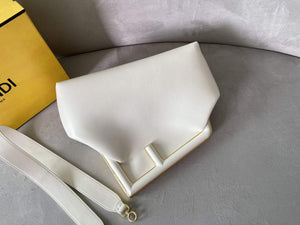Fendi FIRST 8BP127 Medium Bag White Leather - Default Title - View 6