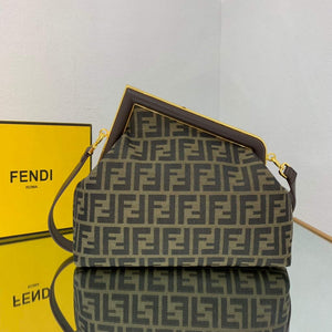 Fendi FIRST Medium Bag Dark Green FF bag 8BP127 - Default Title - View 2