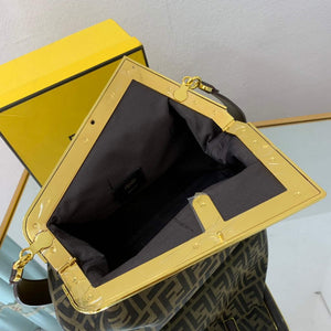 Fendi FIRST Medium Bag Dark Green FF bag 8BP127 - Default Title - View 6