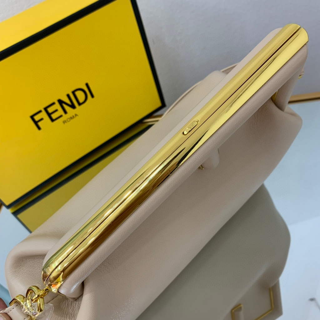 Fendi FIRST Medium Bag Light Pink Leather 8BP127