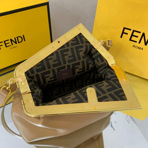 Fendi FIRST Medium Bag Apricot Leather 8BP127 - Default Title - View 6
