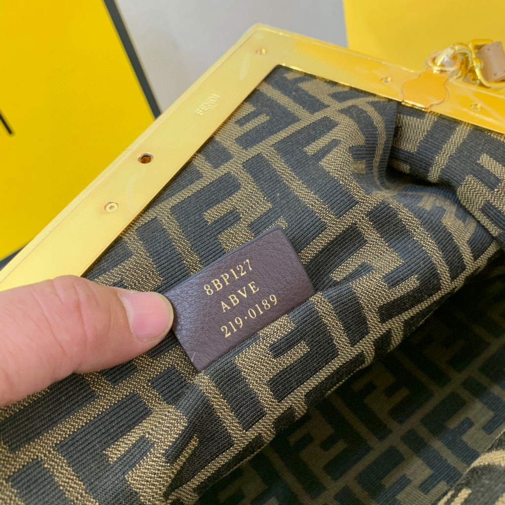 Fendi FIRST Medium Bag Apricot Leather 8BP127