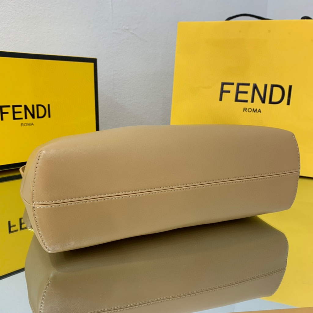 Fendi FIRST Medium Bag Apricot Leather 8BP127
