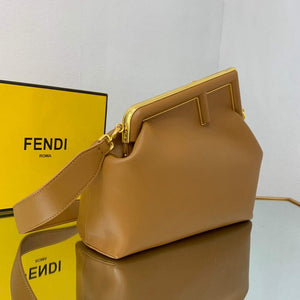 Fendi FIRST Medium Bag Tan Leather 8BP127 - Default Title - View 3