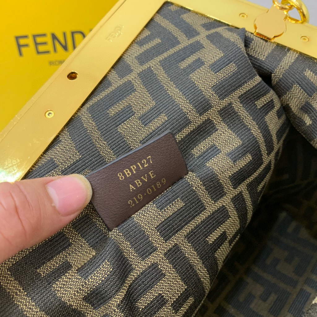 Fendi FIRST Medium Bag Tan Leather 8BP127