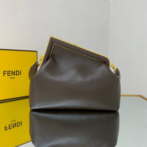 Fendi FIRST Medium Bag Dark Brown Leather 8BP127 - Default Title - View 2