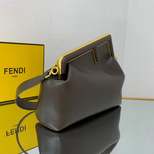 Fendi FIRST Medium Bag Dark Brown Leather 8BP127 - Default Title - View 3