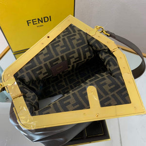 Fendi FIRST Medium Bag Dark Brown Leather 8BP127 - Default Title - View 6