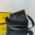 Fendi FIRST Medium Bag Black Leather 8BP127 - Default Title - View 1