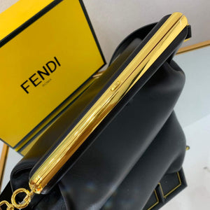 Fendi FIRST Medium Bag Black Leather 8BP127 - Default Title - View 5